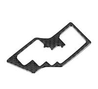 Qqmora Carbon Fiber Gear Shift Panel Trim for 2014-2018, Luxurious and Durable Decoration, Easy Installation, 1 Unit
