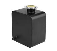 Qqmora Coolant Expansion Reservoir Aluminum Universal High Performance Overflow Tank With Cap For Automotive Engine Cooling System Black 2.5L Capacity Durable Construction