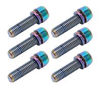 Qqmora Cycling Stem Screws Set with Washers for Mountain and Road Cycles,