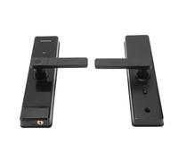 Qqmora Digital Entry Door Fingerprint Lock Energy Efficient Design High Capacity for Home Security One Key Unlocking Smart Door Handle Lock for Family Safety Aluminum Alloy Stainless Steel Acrylic