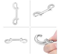 Qqmora Double End Diving Snap Bolt for BCD, Corrosion-Resistant, Heavy-Duty Hook for Scuba Diving Gear, 10cm Stainless Steel Snap, 1 Piece