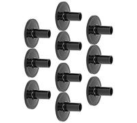 Qqmora Drum Cymbal Sleeves Plastic Stand Percussion Instrument Support Parts Replacement 10Pcs Black Standard Size Cymbal Holders for Drum Kit Accessories