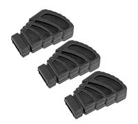 Qqmora Drum Rubber Feet, Durable Non-Slip Mats for Drum Hardware, Perfect for Musicians, Black, 3 Pcs (WC10)