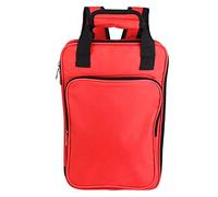 Qqmora Drum Stick Bag Thickened Cotton Multi-Function Storage Red Durable Oxford Cloth for Musicians 1 Unit