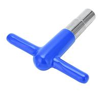 Qqmora Drum T Shaped Wrench with Silicone Handle for Easy Tuning and Repairing Music Instruments, Durable Zine-alloy Material, Compact Size (Blue)