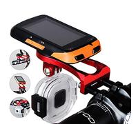 Qqmora Durable Metal Bike Computer Mount Adjustable Holder for Bryton GPS Devices, Sturdy Design for Easy Handlebar Installation (Red)