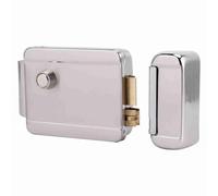 Qqmora Electric Control Lock High Strength Anti-Theft Security Door Access for Home DC12V Single Headed