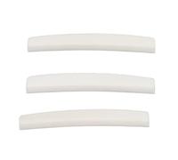 Qqmora Electric Guitar Nut 6 Strings Cow Bone PreSlotted Arc Design Replacement for Telecaster 43x3.2x5mm 3PCS