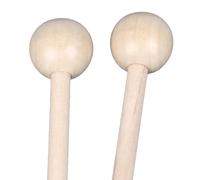 Qqmora Ethereal Drumsticks Lightweight Solid Wood Drum Mallet for Hand Pan Playing 2 Pcs, Comfortable Grip (Short)