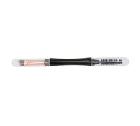 Qqmora Eyebrow Brush Double Ended Spiral Portable Grooming Tool for Beginners, Multi-Purpose Angled Brush, 1 Unit, ABS Material