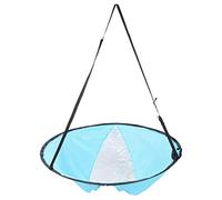 Qqmora Folding Downwind Wind Paddle Board 108cm - Lightweight Kayak Sail for Durable Outdoor Use, Easy Install, PVC, Green (Lake Blue)