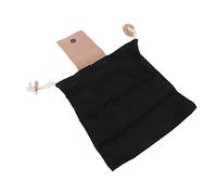 Qqmora Foraging Bags Compact PU Leather Canvas Fruit Picking Tool Bag for Outdoor Camping Hiking Travel (Black)