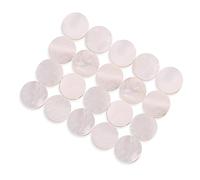 Qqmora Fretboard Inlay Dots Set of 12 for Guitar Ukulele Bass Mandolin Decor White Pearl Shell 6mm (20 pieces sold)