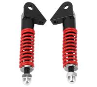 Qqmora Front Shock Absorber Motorcycle Front Shock Absorber Fork 128mm Hydraulic Adjustable Damping Spring with 168mm Length for Electric Scooter Bike Motorcycle ATV Dirt (Red)