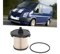 Qqmora Fuel Filter PU12003Z Replacement Metal for, Fuel Gas System Filtering for Bus/Box/Chassis/People, 1 X Filter, 1 X Spacer