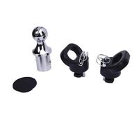 Qqmora Gooseneck Hitch Ball Kit 2 5/16 Inch Heavy Duty Towing Solution with Safety Chain Anchors for 2500 3500 2013 2025 Trucks Alloy Steel Chrome Plated 30000LBS GTW