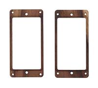 Qqmora Guitar Pickup Ring 2 Coil Premium Rosewood Flat Frame Mounting with 8 Screws Replacement Accessories for Electric Guitars DIY Enthusiasts and Musicians