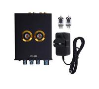 Qqmora HiFi Vacuum Tube 3 Band EQ Preamp Equalizer for Home Systems Black Aluminum Shell 12 X 17 X 3.5 Cm, Vacuum Tube Preamplifier Home (UK Plug)