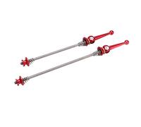 Qqmora High Strength TC4 Bicycle Quick Release Lever Set for Bike Hub in 100mm and 135mm (Red)