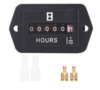 Qqmora Hour Meter Gauge for Engine Reliable Performance 99,999.9 Hours for Motor Boat (HM002)