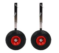 Qqmora Inflatable Boat Launching Wheels Heavy Duty Stainless Steel Transom Dolly Kit with Pins for Dinghies Inflatable Boats Canoes and Sailboats 10 Inch 600 LBS Cap