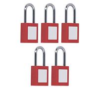 Qqmora Lockout Tagout Cable Lock 10Pcs Durable Electrical Padlock with Key Reusable for Industrial Safety Nylon Chrome Plated