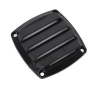 Qqmora Louvered Flush Plastic Thru Vent 3in Marine Boat Vent Cover Easy Installation Optimal Airflow for RV Yacht Truck (Black)
