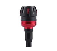 Qqmora Motorcycle CNC Aluminum Frame Slider Protector for Anti Crash Caps, Durable Racing Protection for ZX10R Z800 FZ6 R6 GSXR, Universal Fit for Most Models (Red)