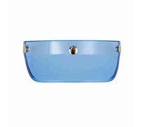 Qqmora Motorcycle Helmet Visor Fashionable Retro Design Sunshade for Riders Resin 7.09"x2.95" Anti-Sun Eye Protection (Light blue)