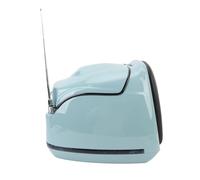 Qqmora Motorcycle Top Box Retro Water Resistant 38L Motorcycle Trunk Luggage Top Case Universal Fit for Electric Scooters and Motorcycles ABS Material (Blue)