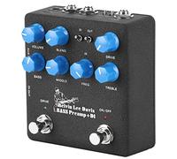 Qqmora NUX NBP-5 Bass Preamp DI Box Effect Pedal Compact Durable Versatile for Musicians Metal 1 Unit