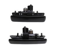 Qqmora Outside Front Door Handle Black Exterior Door Handles Replacement 1 Pair Metal Front Outer Handle Set Safari Vehicles 15719665 15719666 77193 77192 1310108 1311108