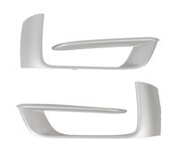 Qqmora Pair of Fog Light Hole Cover Set 51117308044 Front Bumper Grille Trim Insert Grille for X5 F15 40e 35d 35i 50i