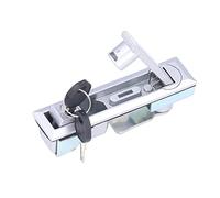 Qqmora RV Door Handle Lock Security Latch with 2 Keys, Durable Chrome Plated Zinc Alloy for Motorhome and Yacht