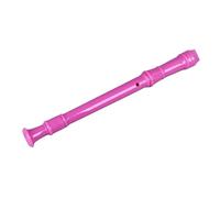 Qqmora Soprano Recorder Instrument for Kids Lightweight ABS 8 Hole Descant Flute for Classroom Learning and Performance (Rose Red)