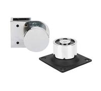 Qqmora Strong Electromagnetic Door Stop with 60KG Hold, 12V/24V Power Suction for Fire Doors and Frameless Glass - Easy Install Accessory