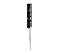 Qqmora Teasing Brush Glitter Handle Soft Nylon Hair Teasing Brush for Adding Volume At Home or Travel (Gold)