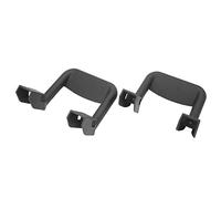 Qqmora Truck Side Step Set Heavy Duty Black Powder Coated Cast Aluminum Universal Fit Non Slip Step Pad Replacement for