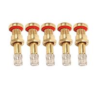 Qqmora Truck Tubeless Tyre Valve Stem Metal High Hardness Scratch Resistant 20Pcs Tubeless Tire Valve Stem for Bus Van Truck Wheels 9.7mm Valve Hole