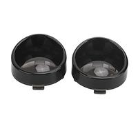 Qqmora Turn Signal Bezels for Motorcycle, Durable Premium ABS Material with Translucent Clear Lens, Easy Mounting 2-Pack, Suitable for Motorcycles, 6cm/2.4in