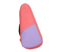 Qqmora Ukulele Case Durable Adjustable Bag for Musicians 23in 24in Oxford Cloth Padded Backpack (Pink Purple)