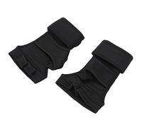Qqmora Weight Lifting Training Gloves Durable Rubber and Silicone Hand Palm Protector Gloves for Gym Workout and Body Building 2 Pack (M)