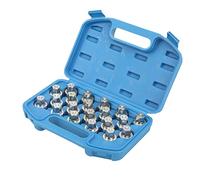 Qqmora Wheel Lock Lug Nut Socket Set High Strength Durable Performance Tool for Cars 20pcs Anti Theft Remover Kit