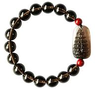 QQNQQ Bracelet,crystal bracelet,Feng Shui Amulet Bracelet Ice Obsidian Bangle Wenchang Pagoda Tower Cinnabar Ornament Crystal Career Academic Progress Attract Money Luck Unisex(10mm)