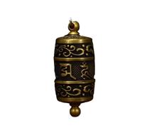 QQNQQ Buddhist hand-held prayer,tibetan wheel, Tibetan Prayer Wheel 1.37" Scriptures Box Copper Pendant Auspicious Amulet Bodhisattva Decoration