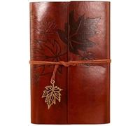 QQNQQ Notebook,Blank Kraft Paper Notepad Retro Diary Soft Handbook Travel Journal Book,Cute for Office Meeting Business Traveler Student Portable(Red brown,147 * 100mm)