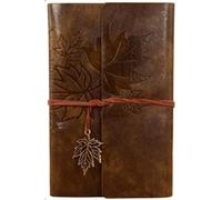 QQNQQ Notebook,Blank Kraft Paper Notepad Retro Diary Soft Handbook Travel Journal Book,Cute for Office Meeting Business Traveler Student Portable(Dark brown,185 * 122mm)