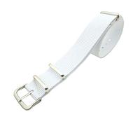 QQNQQ Watch strap,watch straps, band,Universal watchbandUniversal Strap,1Pcs Nato 18mm/20mm Nylon Watchband Accessories Bracelet Replacement One-Piece Wristband(White,18mm)