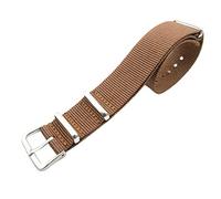 QQNQQ Watch strap,watch straps, band,Universal watchbandUniversal Strap,1Pcs Nato 18mm/20mm Nylon Watchband Accessories Bracelet Replacement One-Piece Wristband(Brown,18mm)