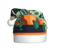 qqoupp Cartoon Turtle Back Bamboo Pattern Christmas Hat for Adult for Christmas, Halloween, New Year, sales, promotions